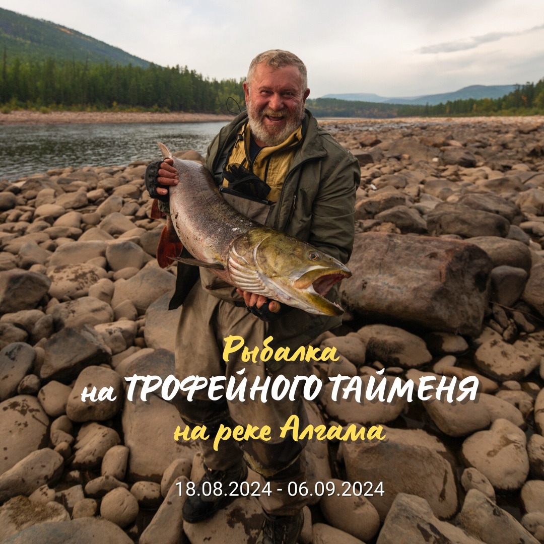 Рыбалка на трофейного тайменя на р. Алгама | AfishaYkt